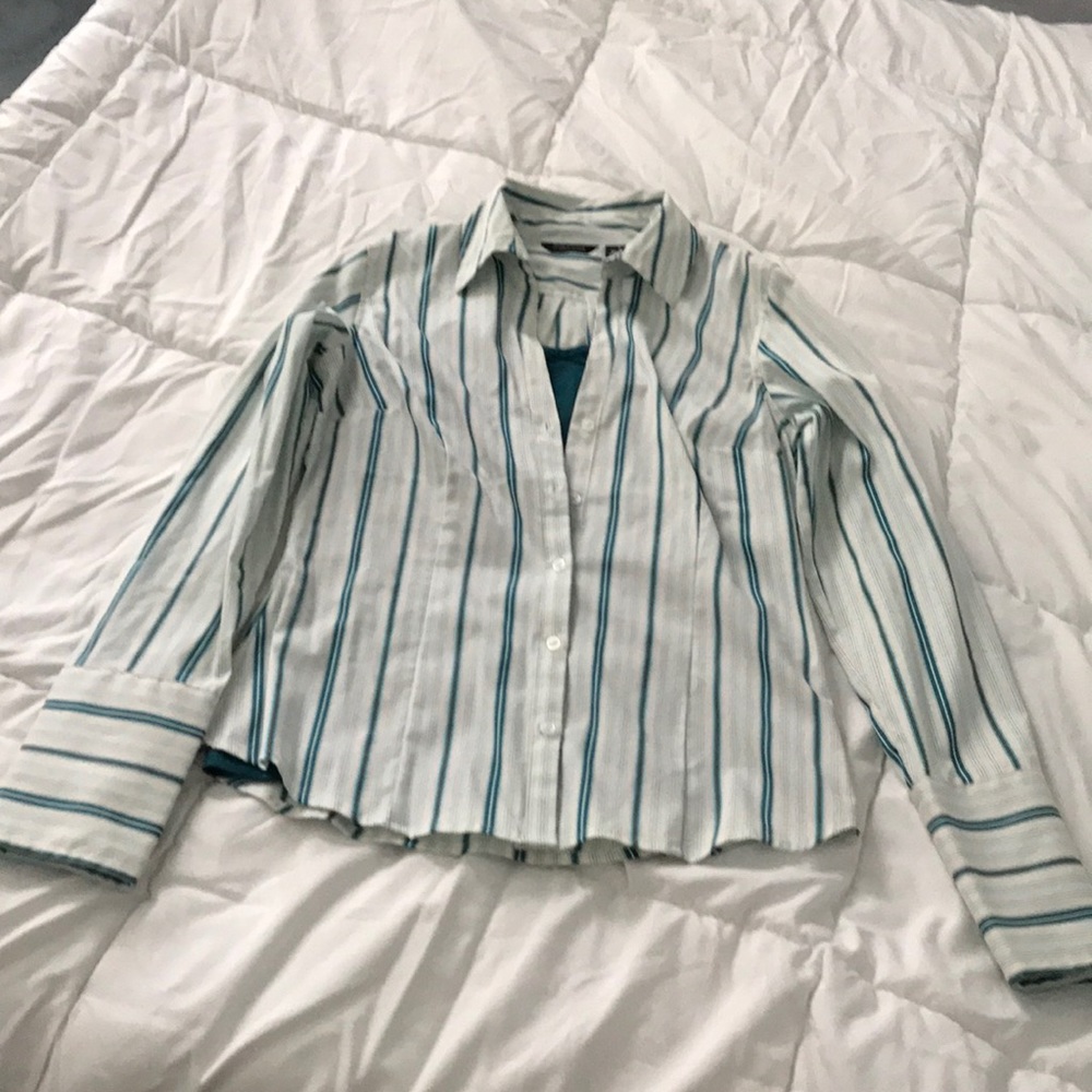 Bottom up dress shirt and matching tank top